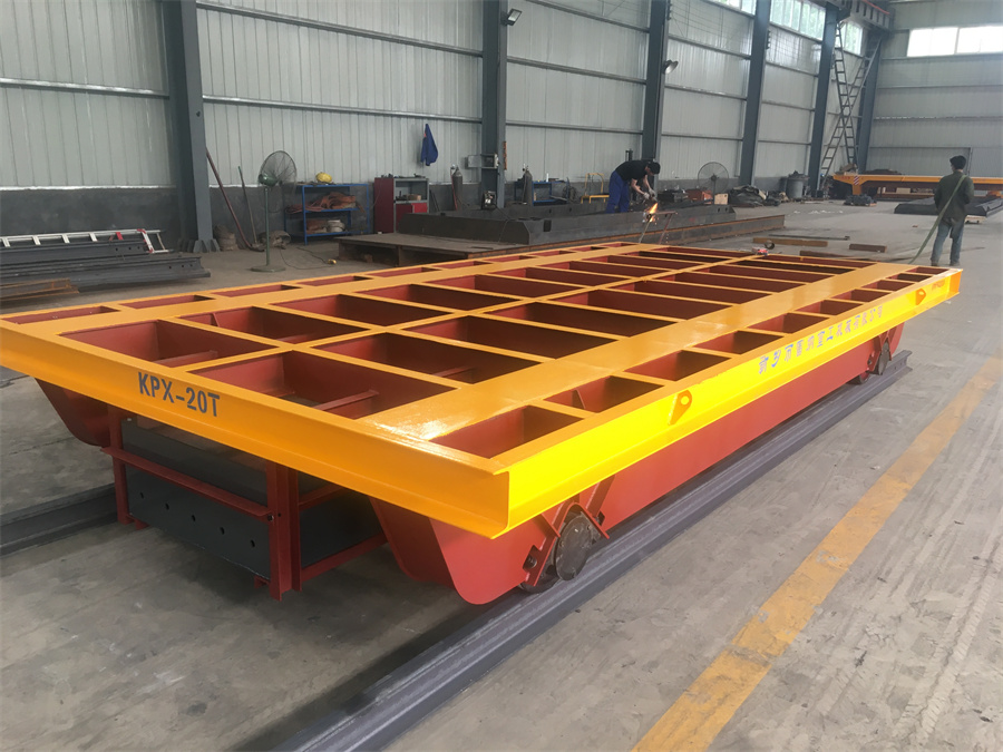 鏤空臺(tái)面蓄電池供電軌道搬運(yùn)車(chē)